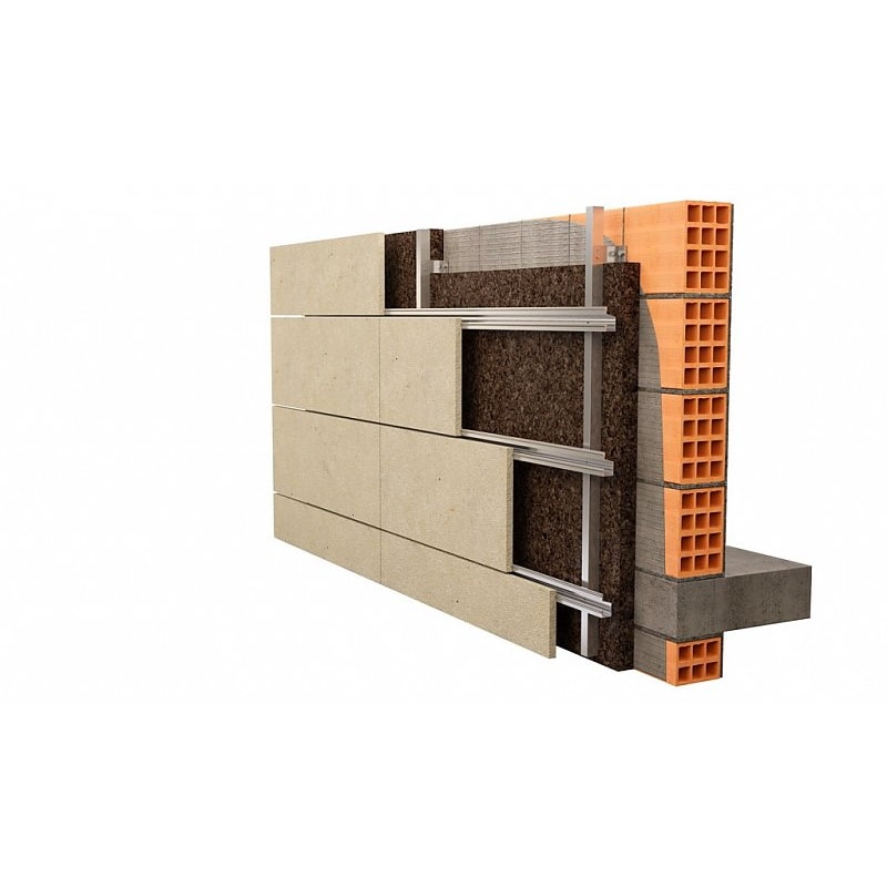 Miniatura 6 de Kit 12 Placas Lã de Rocha 1200 x 600 x 25 mm Densidade 64kg/m³