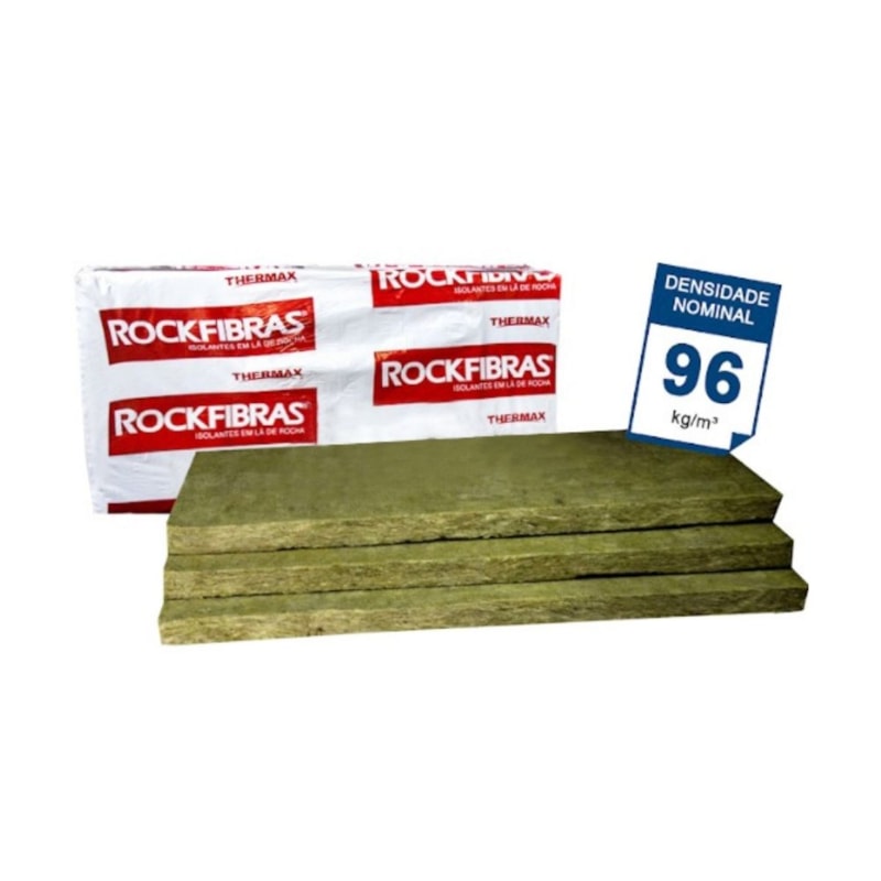 Miniatura 2 de Kit 6 Placas Lã de Rocha 1200 x 600 x 51 mm Densidade 96 kg/m³ para Drywall e Tratamento Acústico