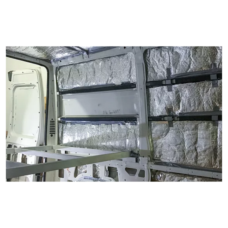 Miniatura 3 de Manta Lã de Rocha Aluminizada 8000 x 1200 x 51 mm Densidade 32 kg/m³ para Isolamento Acústico e Térmico