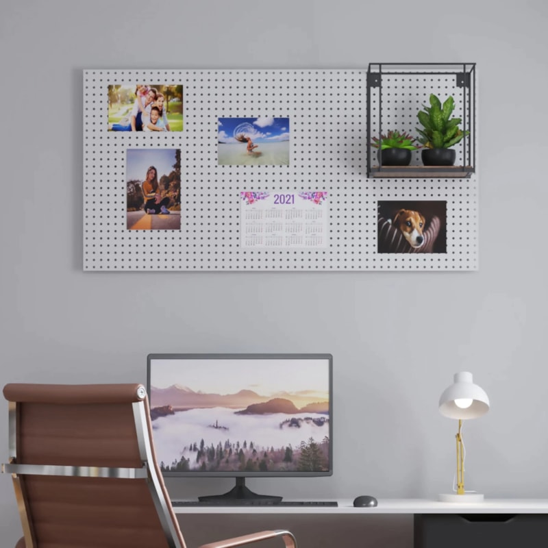 Miniatura 3 de Chapa Perfurada Pegboard Cor Branco Glacial 1220 x 610 mm