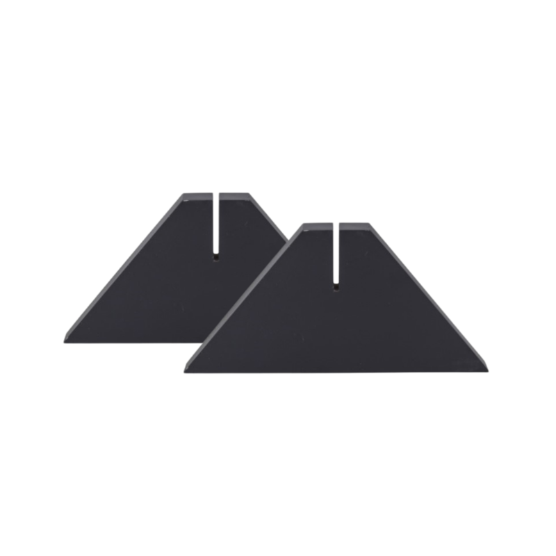 Miniatura 2 de Kit 2 Suportes Pretos para Chapa Perfurada Eucatex - 250 x 155 x 25mm