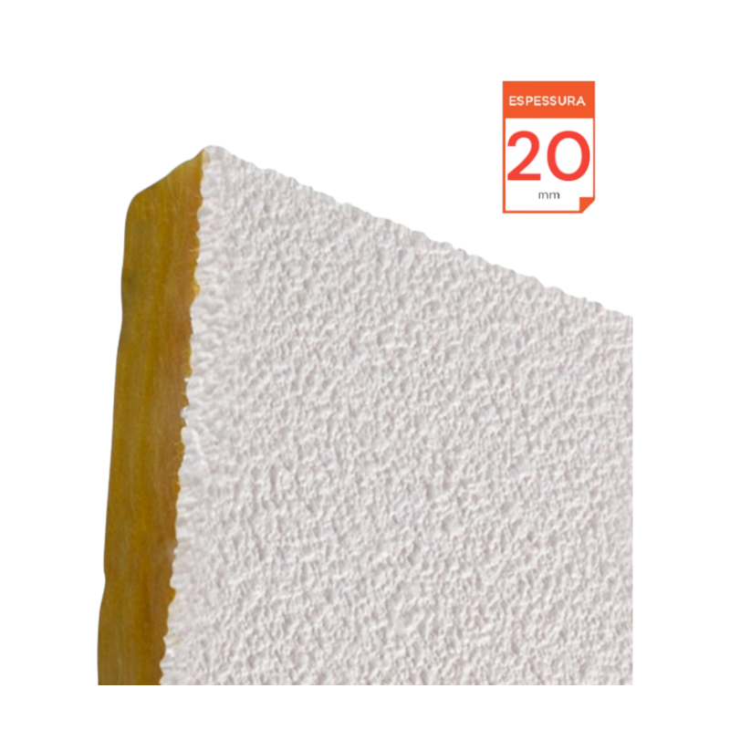 Miniatura 2 de Kit 18 Unidades Placa Lã de Vidro Forrovid Boreal 1250 x 625 x 20 mm Densidade 60 kg/m³